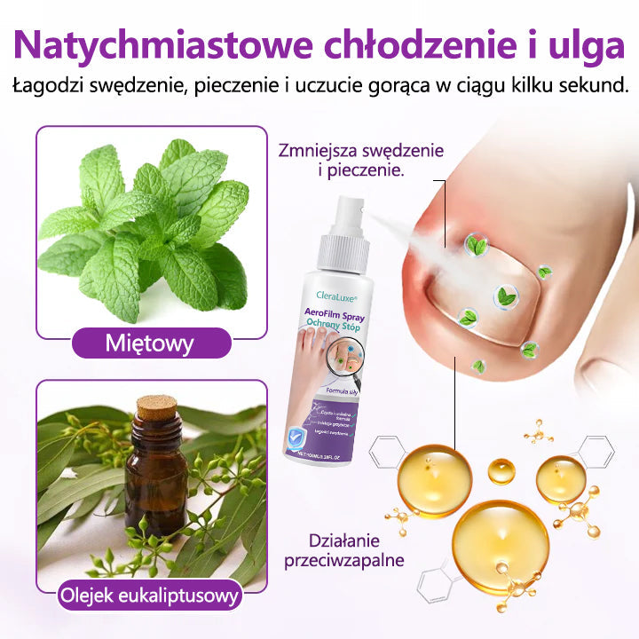 Spray ochronny do stóp CleraLuxe® AeroFilm✅