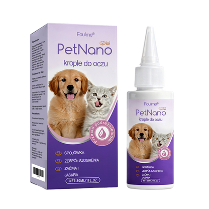🎅 Świąteczna Wyprzedaż | FOULME® PetNano Krople do Oczu dla Zwierząt 🎄